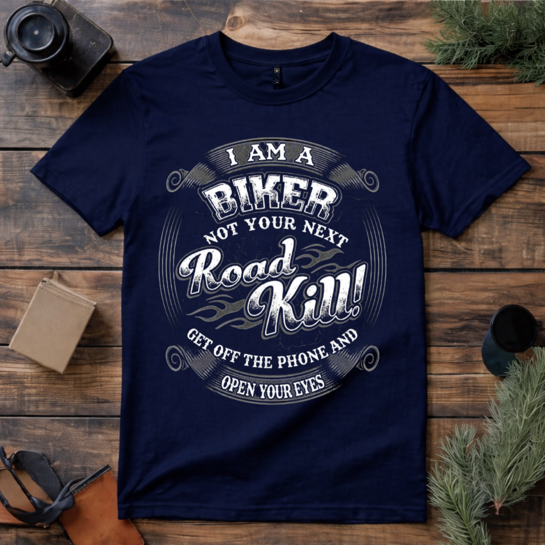 Biker Not a Road Kill T Shirt