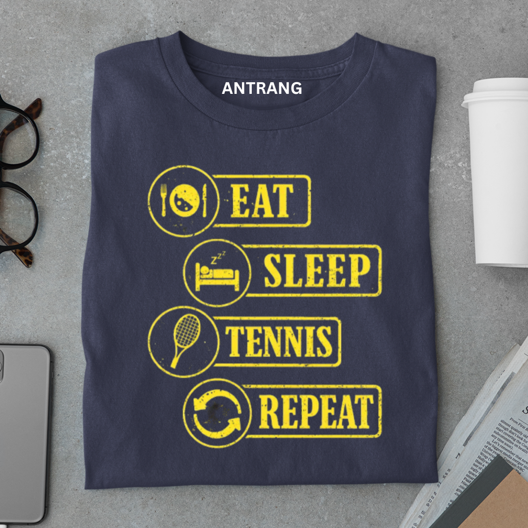 Eat Sleep Tennis Repeat T Shirt