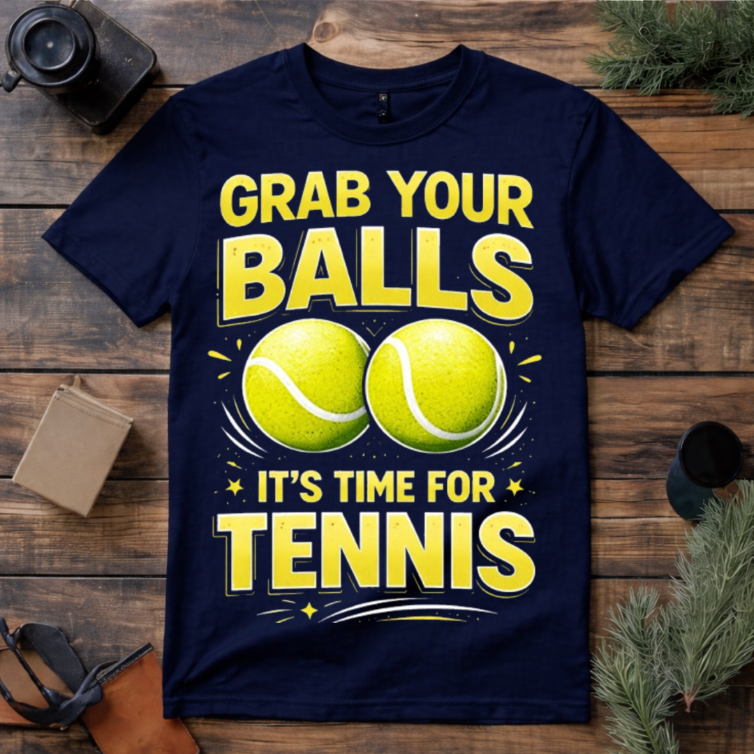 Grab Your Balls Tennis T Shirt
