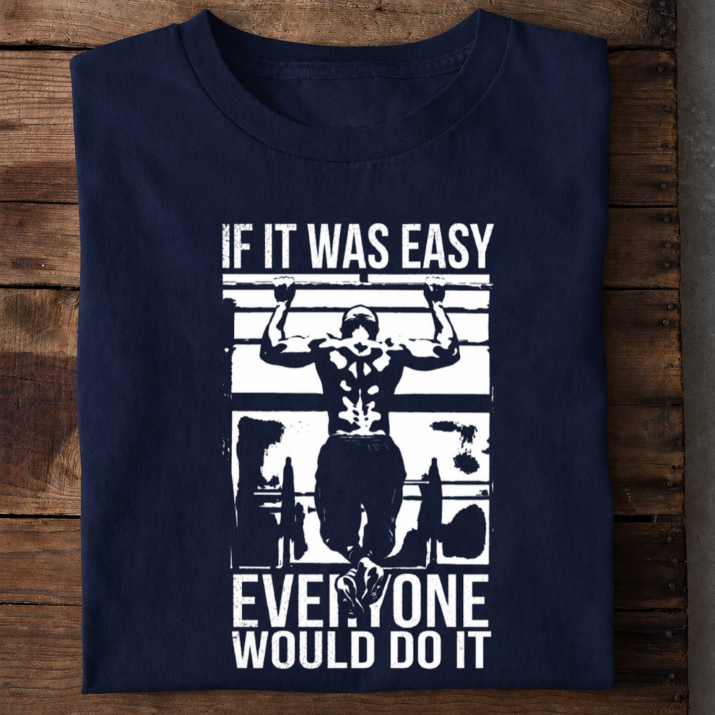Easy For Everyone Gym Premium Cotton T Shirt