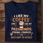 Bitter Coffee Humor Premium Cotton T Shirt