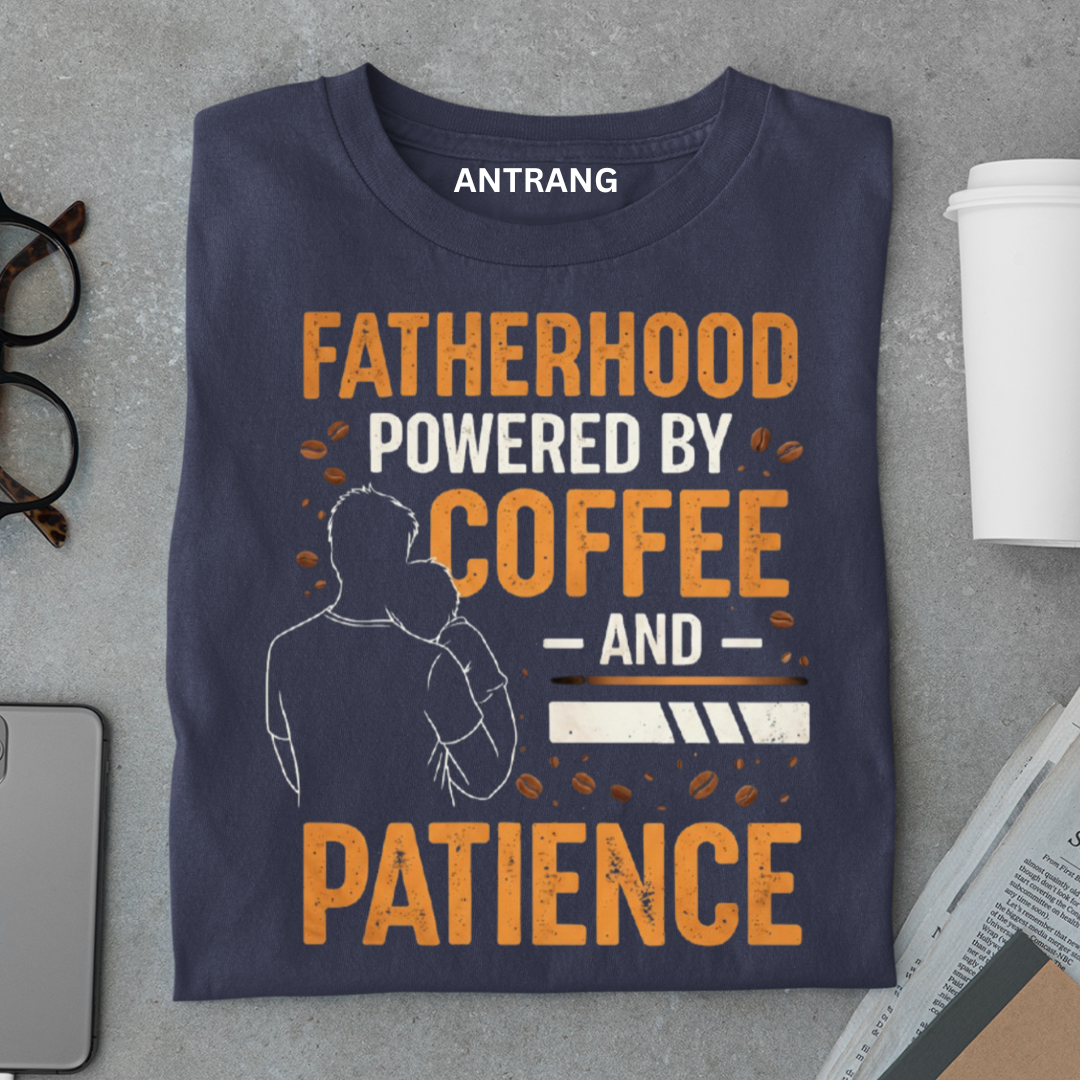 Fatherhood Powered by Coffee T Shirt