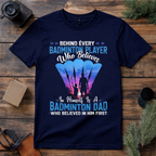 Badminton Dad Premium Cotton T Shirt