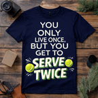 Serve Twice Tennis T Shirt