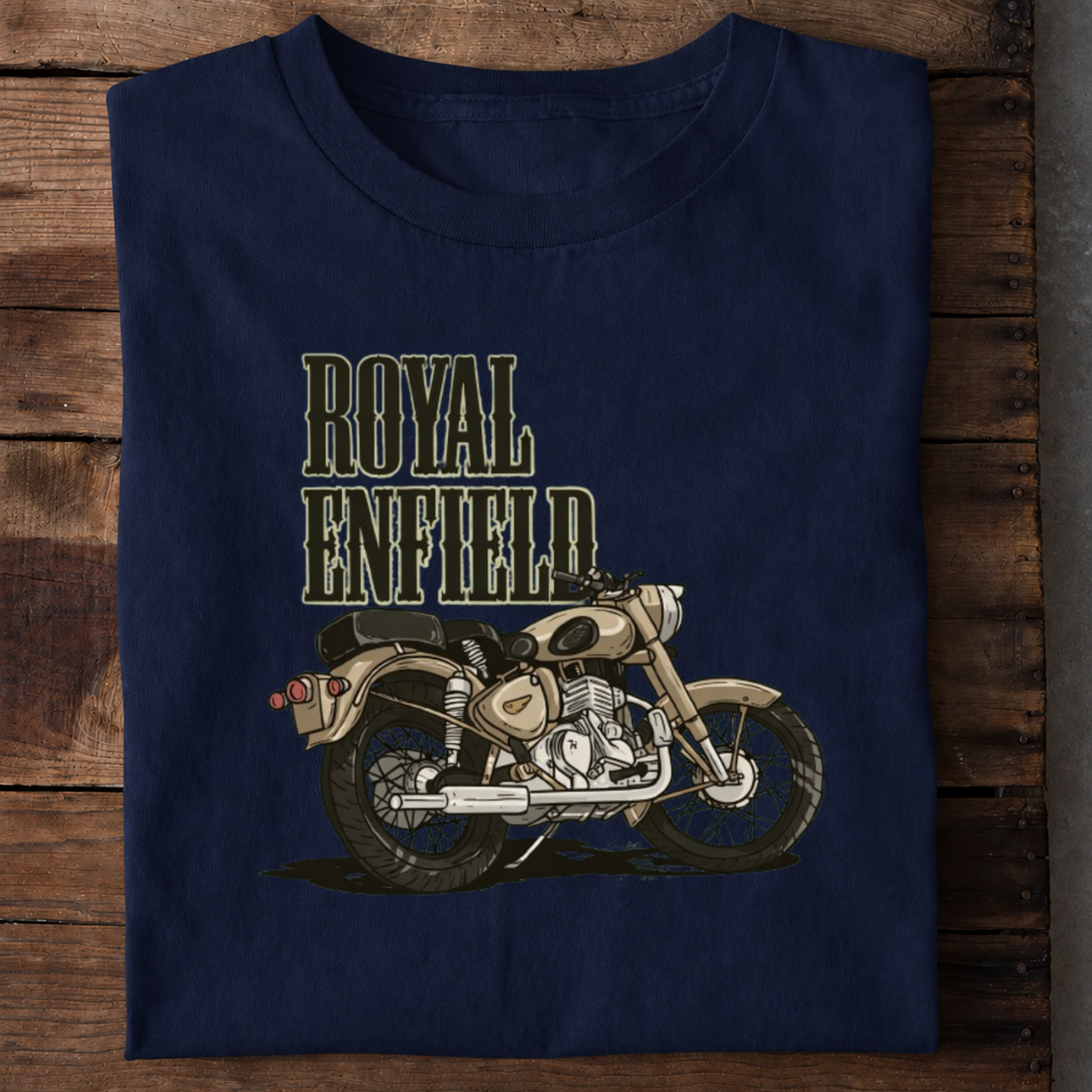 Royal Enfield Bike Premium Cotton T Shirt