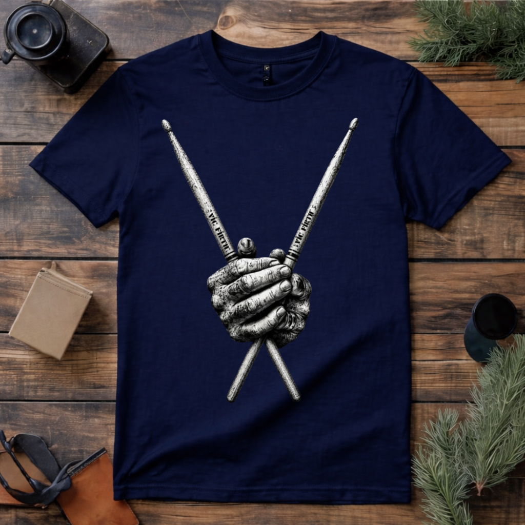 Drumsticks Hand Art T Shirt