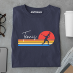 Retro Tennis Sunset T Shirt