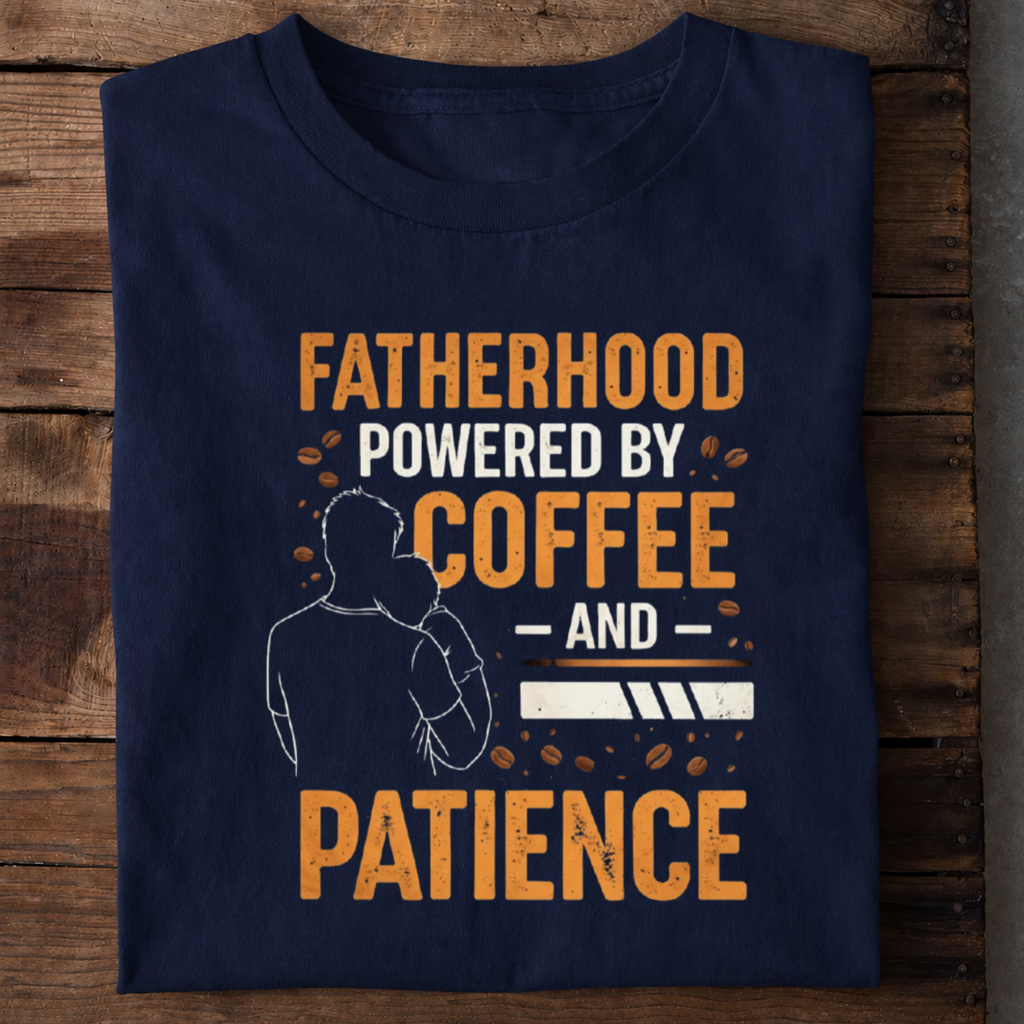 Fatherhood Coffee Premium Cotton T Shirt