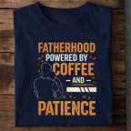 Fatherhood Coffee Premium Cotton T Shirt