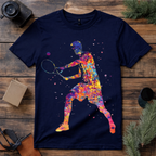 Color Splash Tennis Player T Shirt