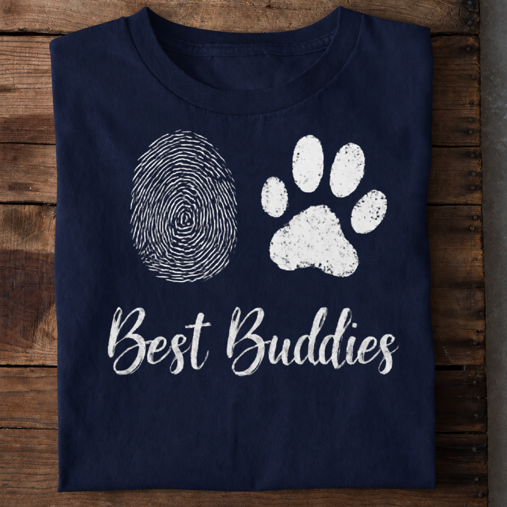 Best Buddies Dog Premium Cotton T Shirt