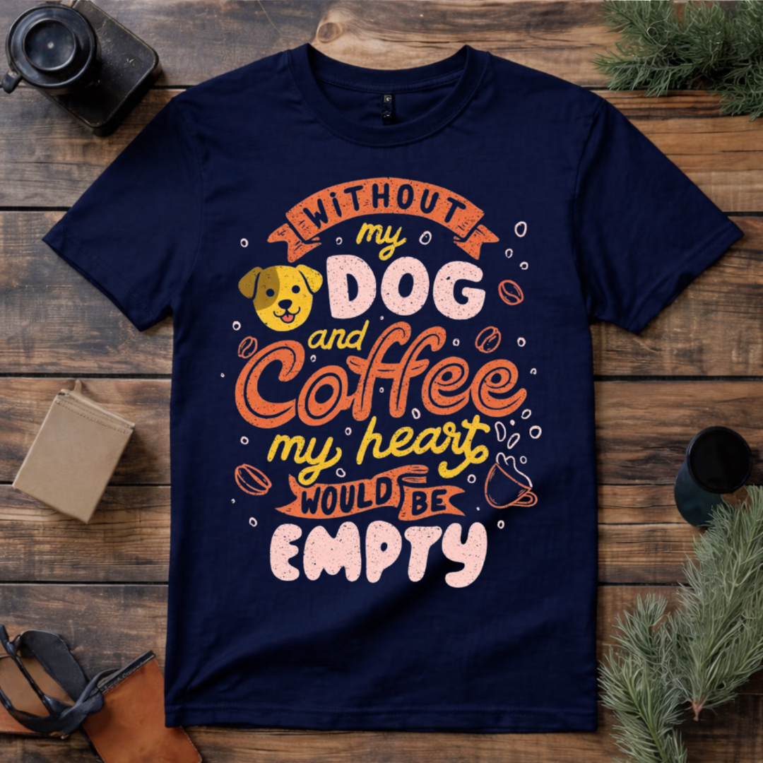 Dog and Coffee Lover T Shirt