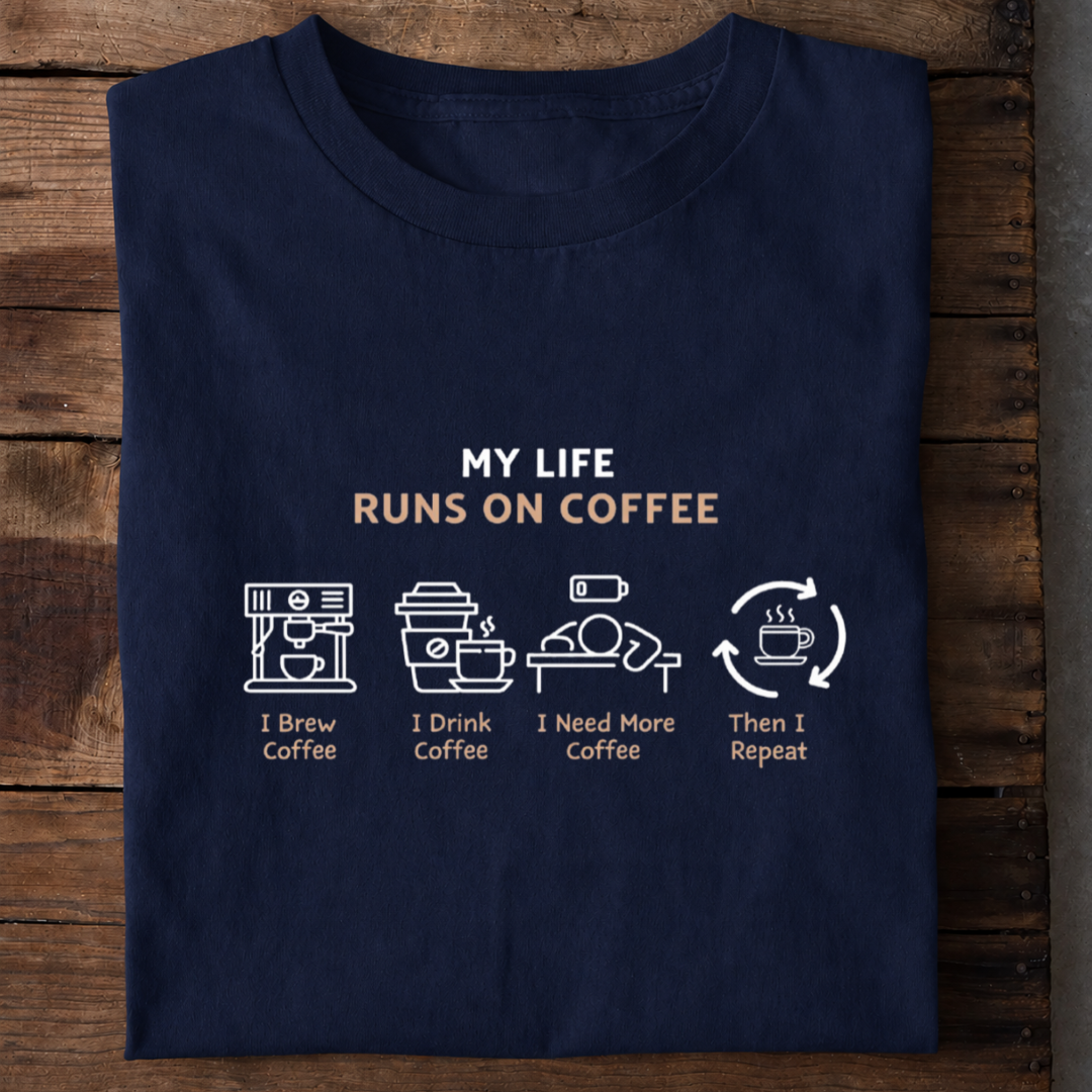 Coffee Life Premium Cotton T Shirt