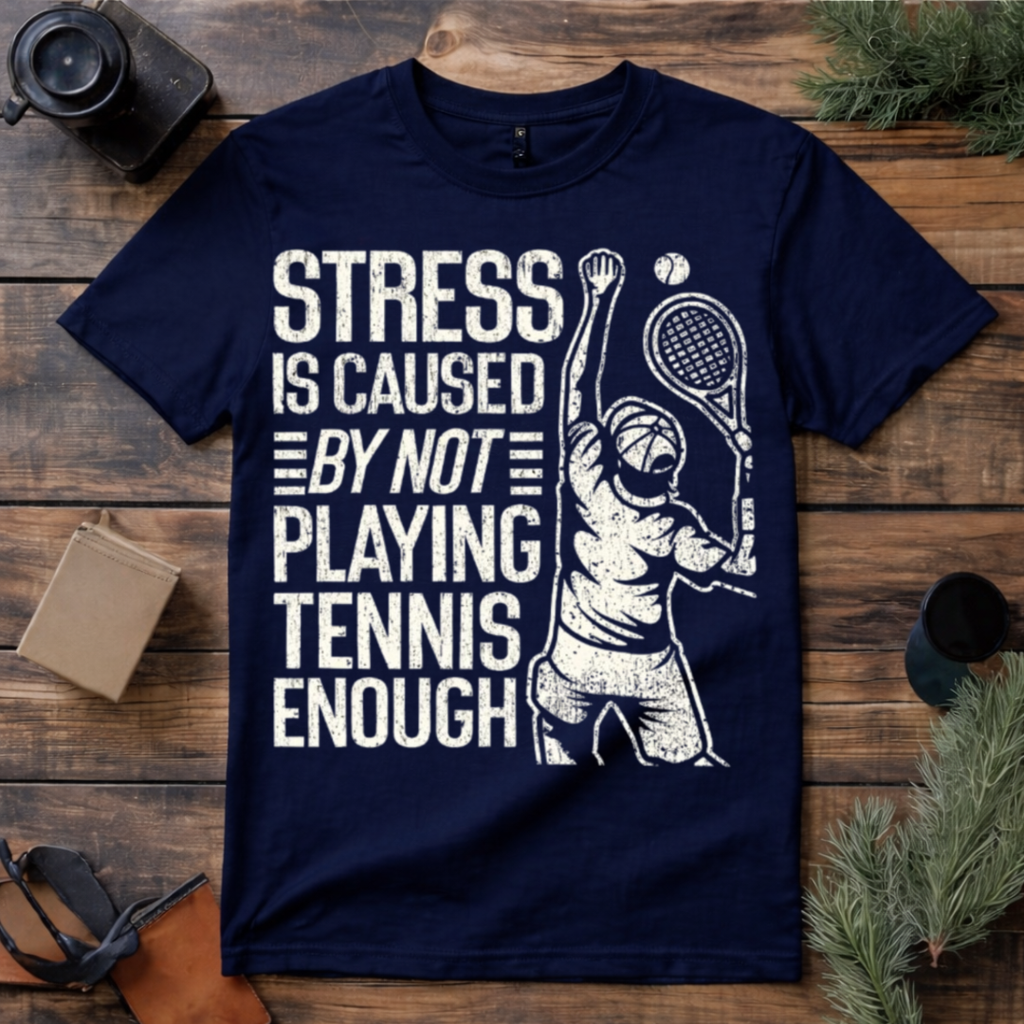 Stress Caused by Not Playing Tennis T Shirt