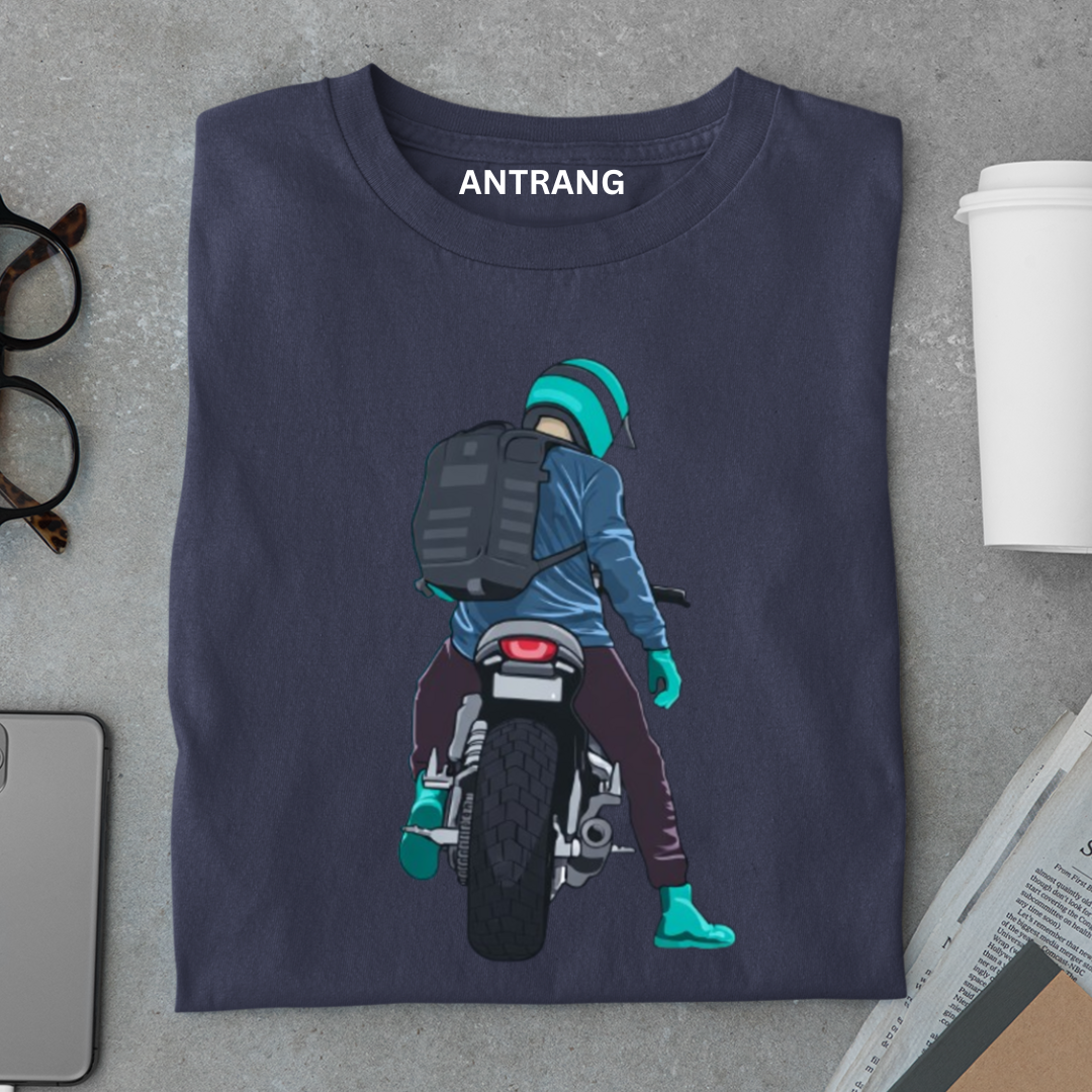 Modern Biker Rider T Shirt