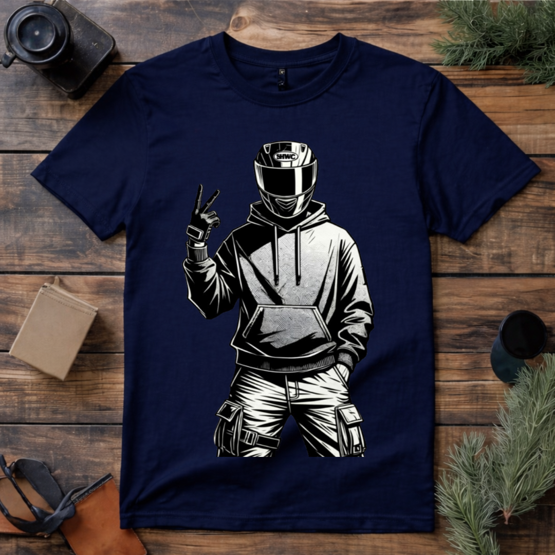 Cool Biker Helmet T Shirt