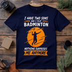 Badminton Dad Son T Shirt