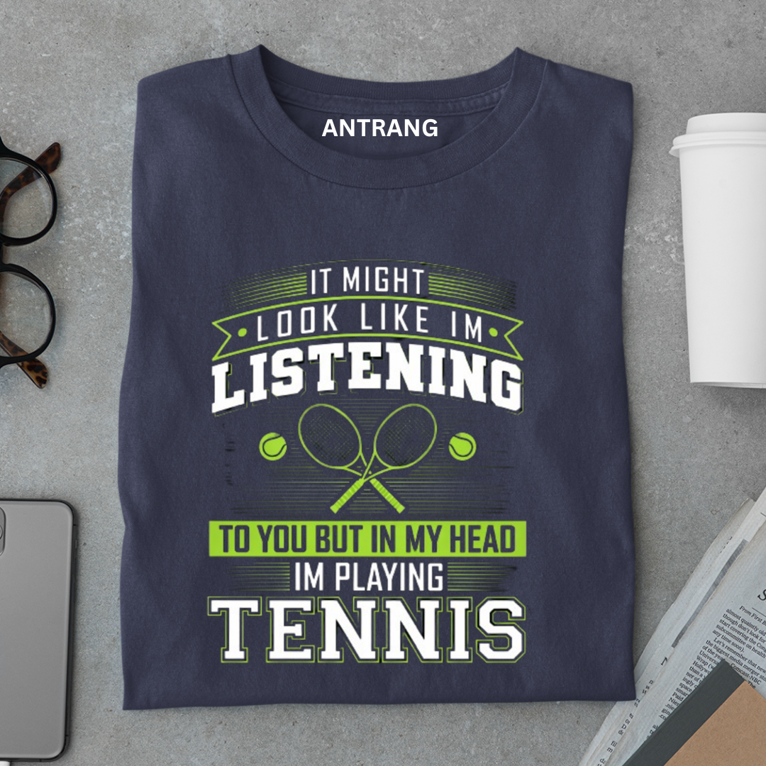 In My Head Playing Tennis T Shirt