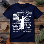 Badminton Fun Sport T Shirt