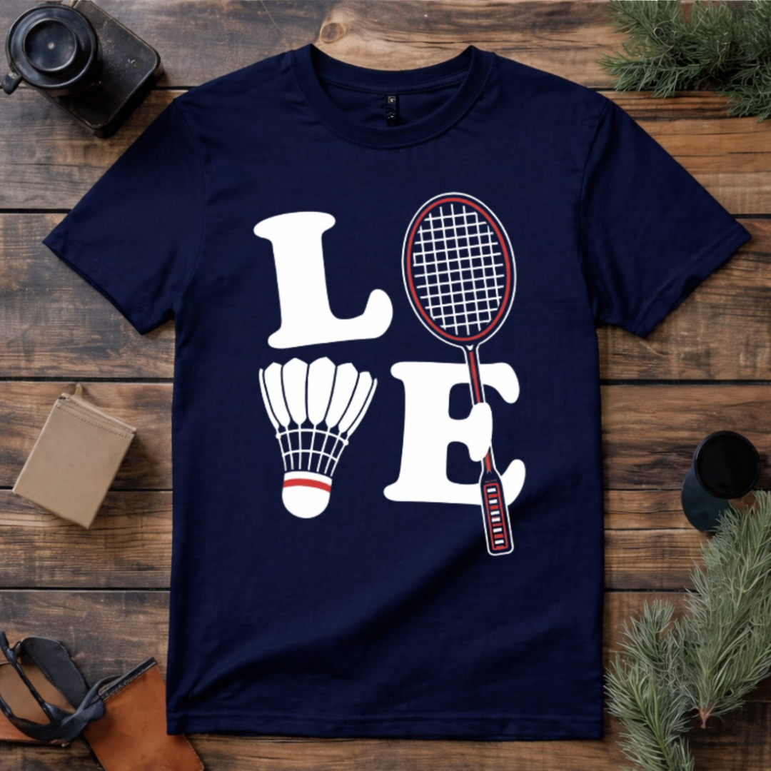 Love Badminton T Shirt