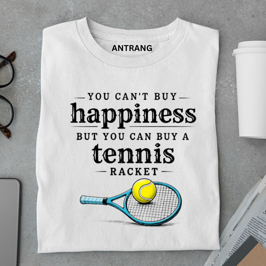 Tennis Racket Happiness T Shirt