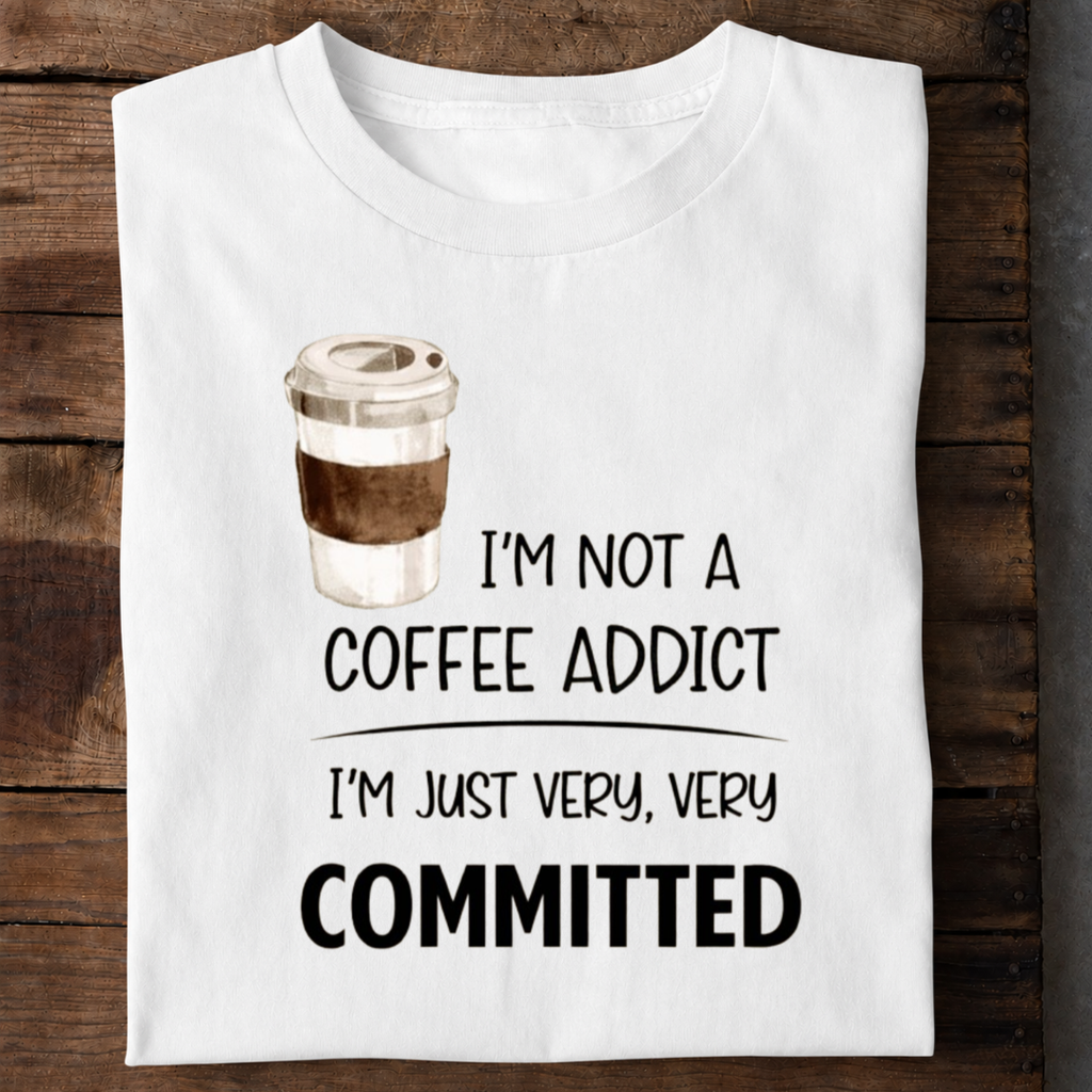 Coffee Addict Premium Cotton T Shirt