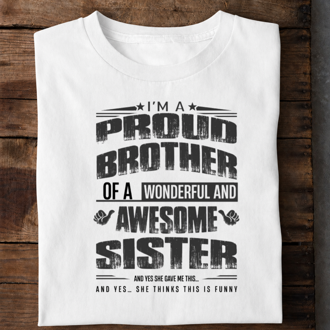 Proud Brother Premium Cotton T Shirt