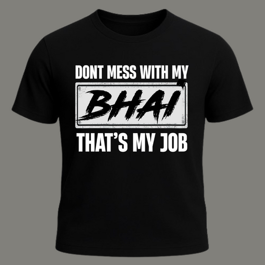 Don’t Mess – Premium Black Cotton T-Shirt