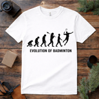 Evolution of Badminton T Shirt