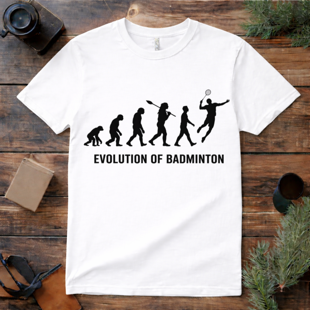 Evolution of Badminton T Shirt