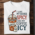 Coffee Icy Book Spicy Premium Cotton T Shirt