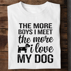 Dog Love More Premium Cotton T Shirt
