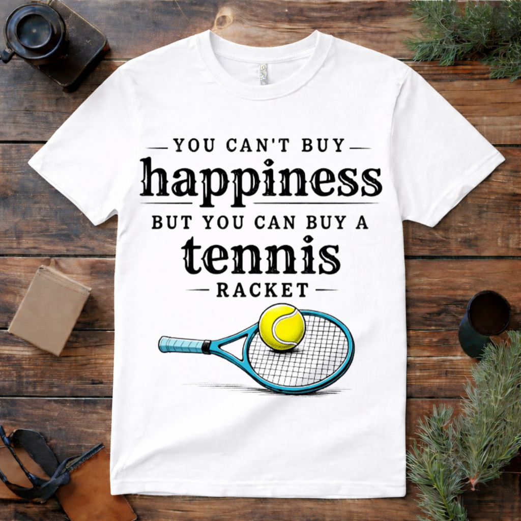 Tennis Racket Happiness T Shirt