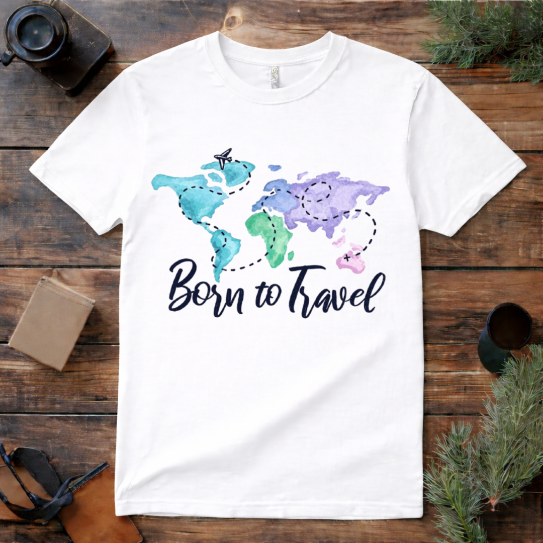 Born to Travel T Shirt