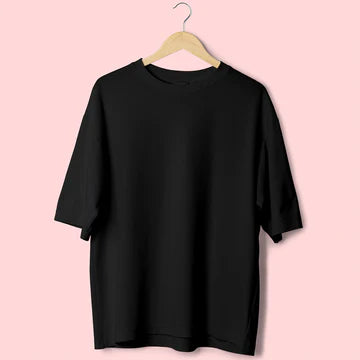 Premium Unisex Oversized Black Cotton T-Shirt