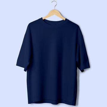 Premium Unisex Oversized Navy Blue Cotton T-Shirt