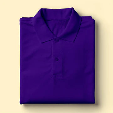Premium Unisex Purple Cotton Polo T-Shirt