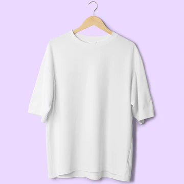 Premium White Oversized Cotton T-Shirt – Unisex Streetwear Style